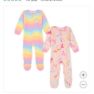 kids headquarters fleece sleepers nwt